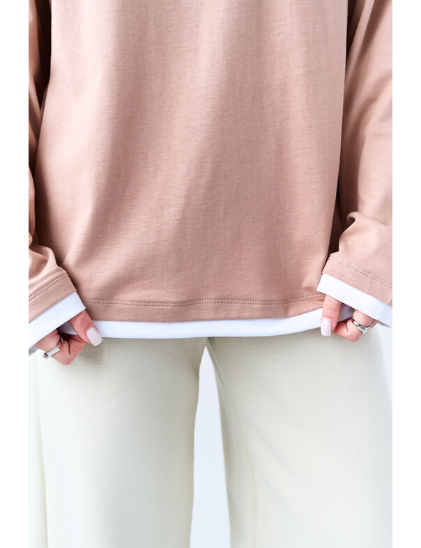 Лонгслів оверсайз двохшаровий