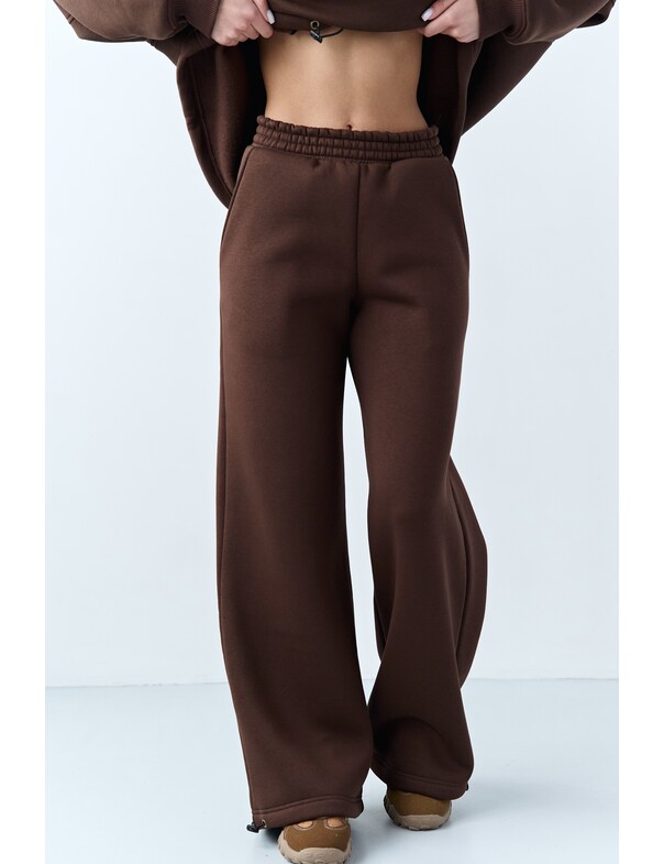 Унисекс штани премиум на стяжках на флисе