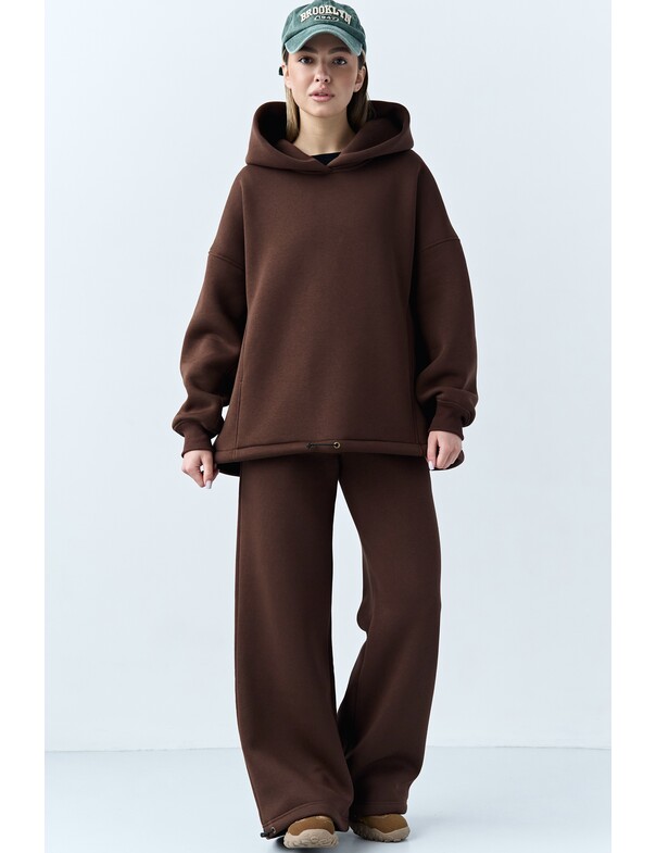 Унісекс штани преміум на стяжках на флісі