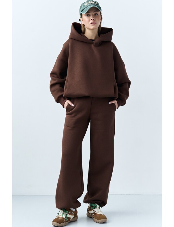 Унисекс штани премиум на стяжках на флисе