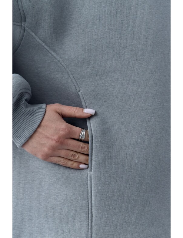 Унісекс оверсайз худі з рельєфами на стяжках на флісі