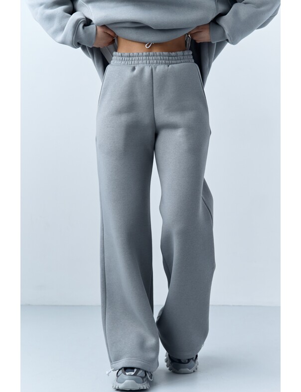 Унісекс штани преміум на стяжках на флісі