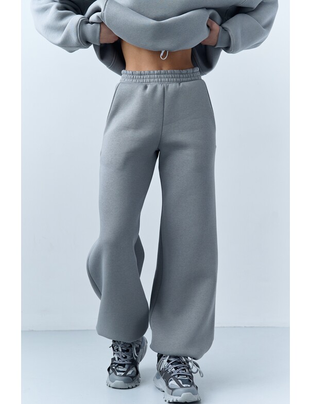 Унісекс штани преміум на стяжках на флісі