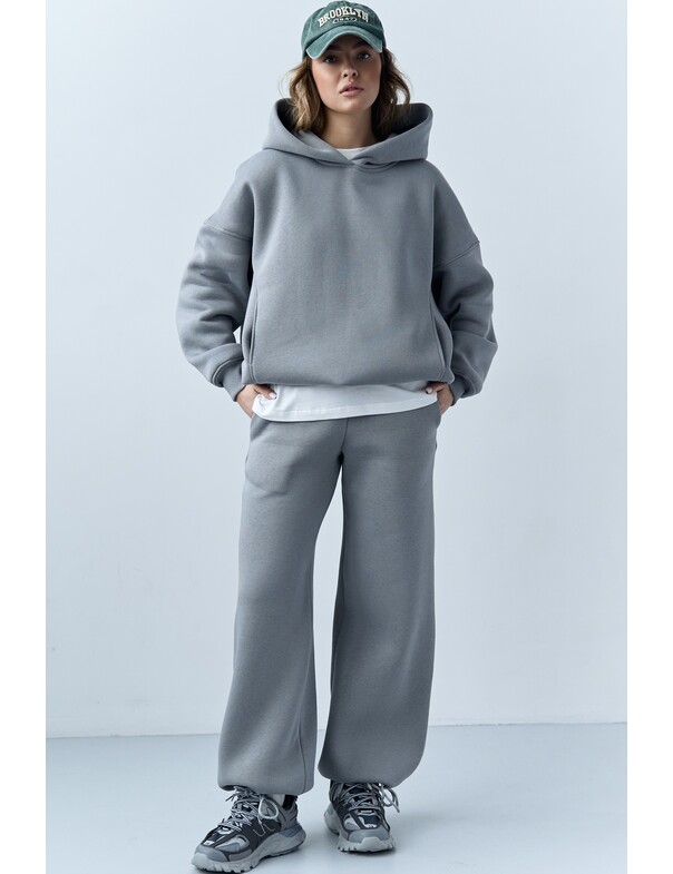 Унісекс штани преміум на стяжках на флісі