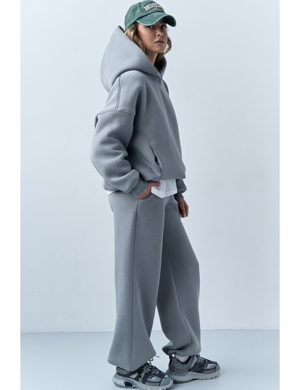 Унисекс штани премиум на стяжках на флисе