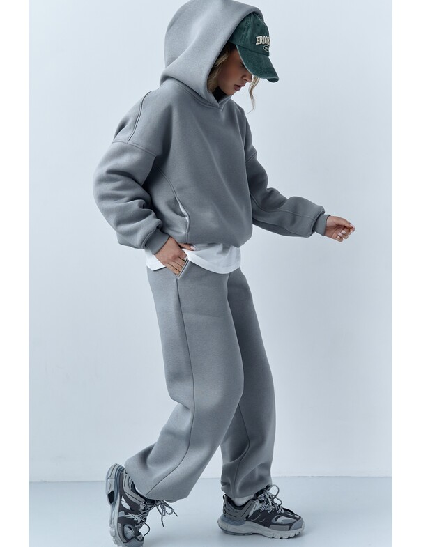 Унисекс штани премиум на стяжках на флисе