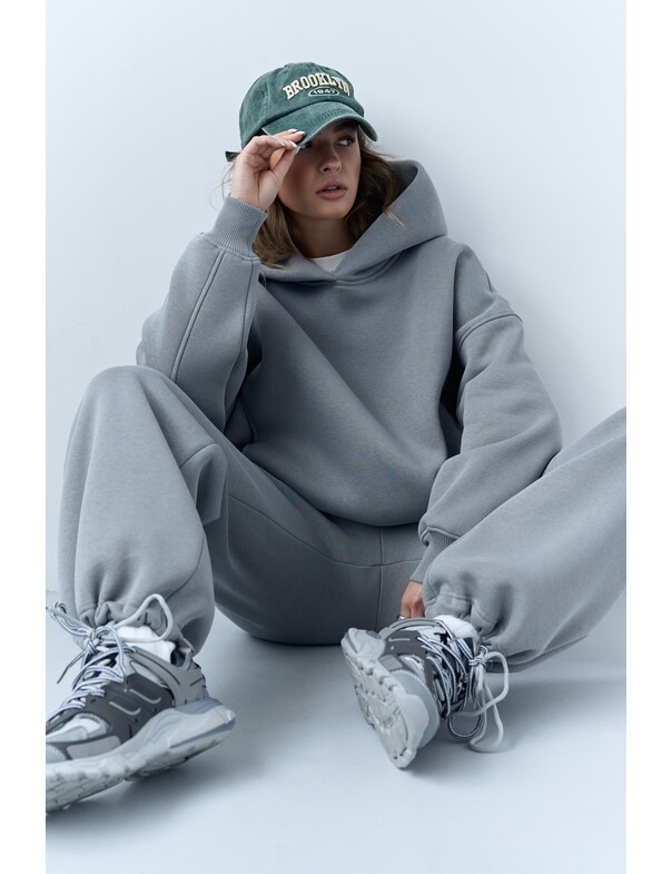 Унисекс штани премиум на стяжках на флисе