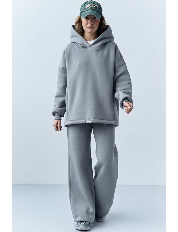 Унісекс штани преміум на стяжках на флісі