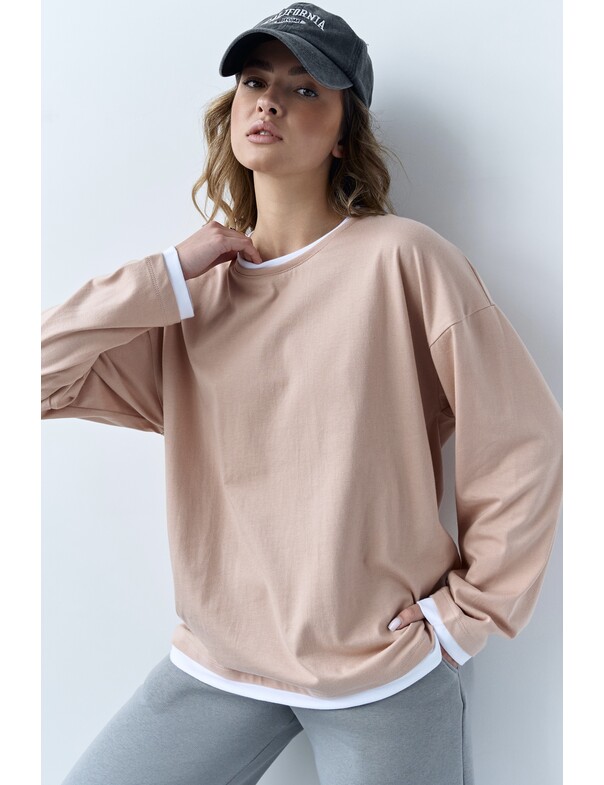 Лонгслів оверсайз двохшаровий