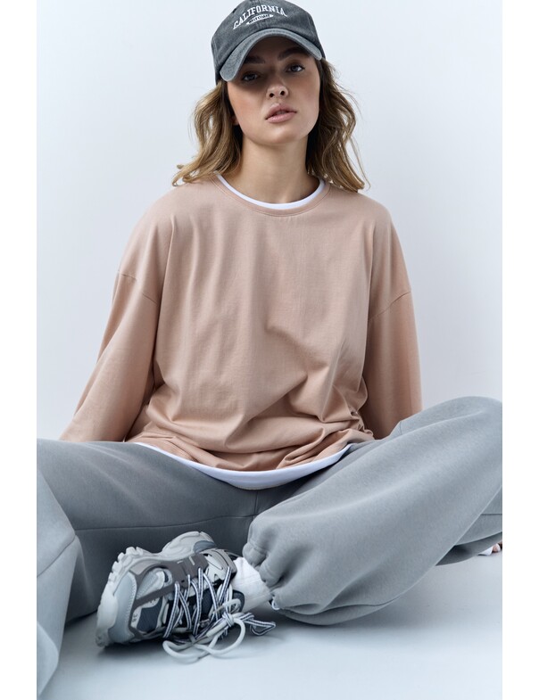 Лонгслів оверсайз двохшаровий