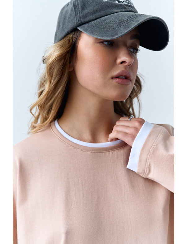 Лонгслів оверсайз двохшаровий