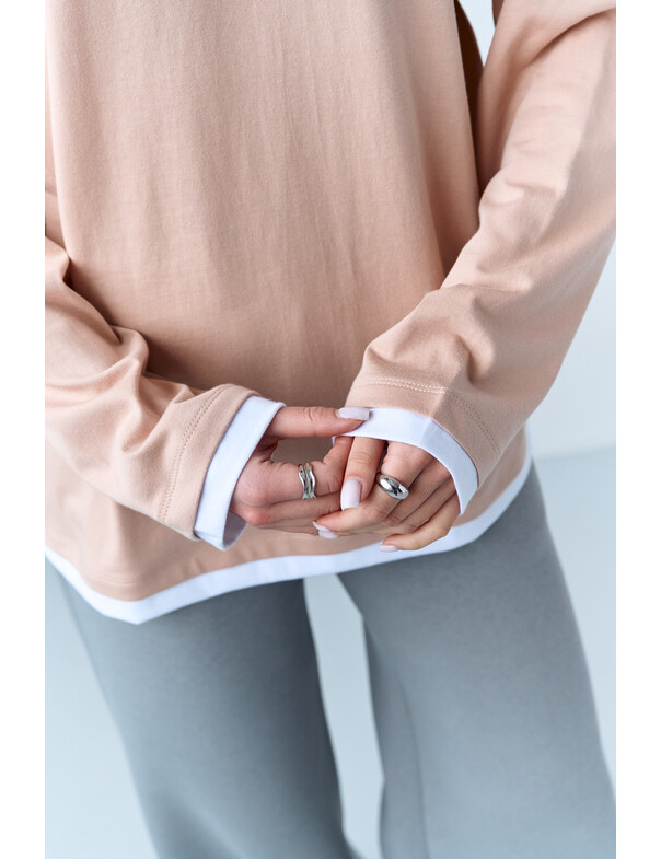 Лонгслів оверсайз двохшаровий