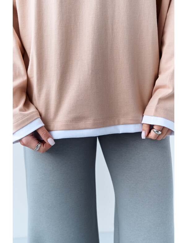 Лонгслів оверсайз двохшаровий