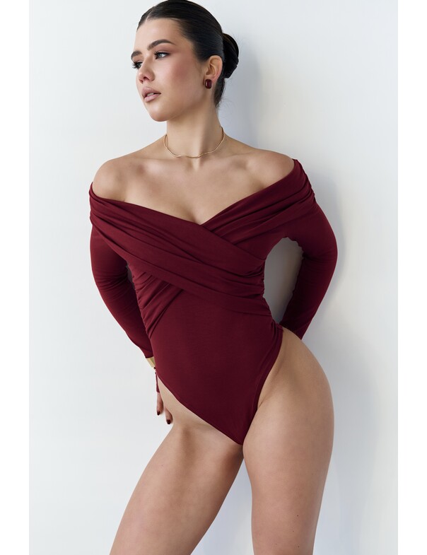 Боді з драпіровкою на запах