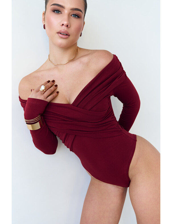 Боді з драпіровкою на запах