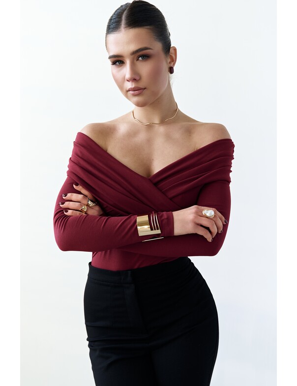 Боді з драпіровкою на запах