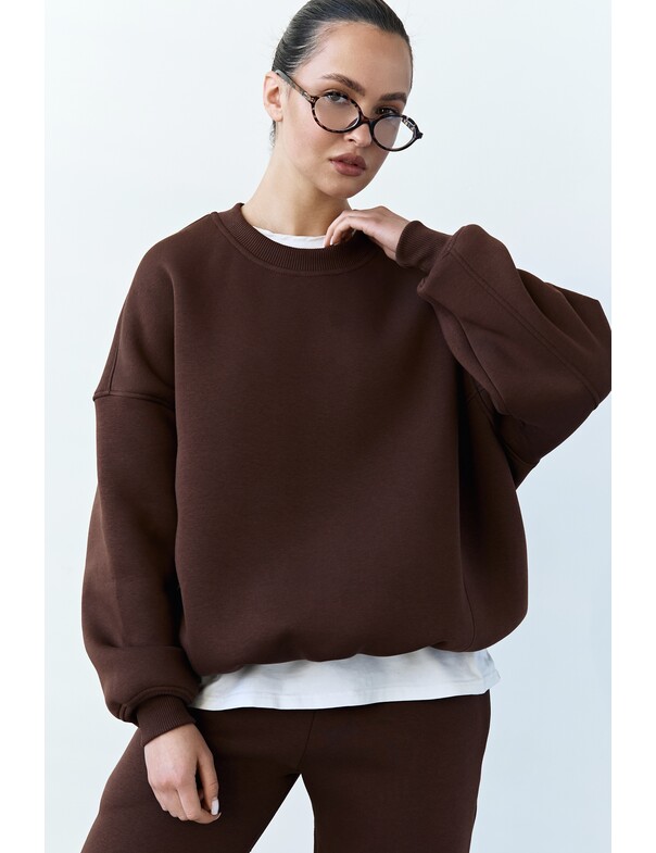 Унисекс свитшот премиум со стяжкой на флисе