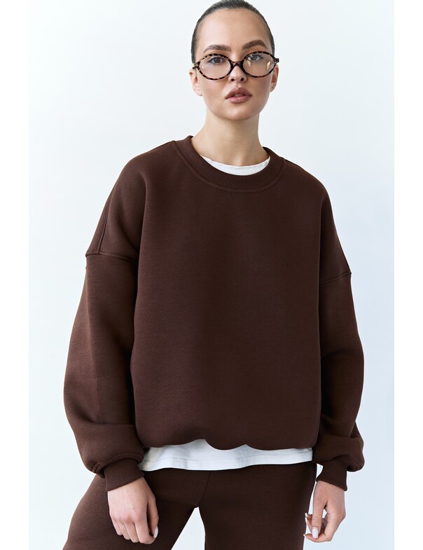 Унисекс свитшот премиум со стяжкой на флисе