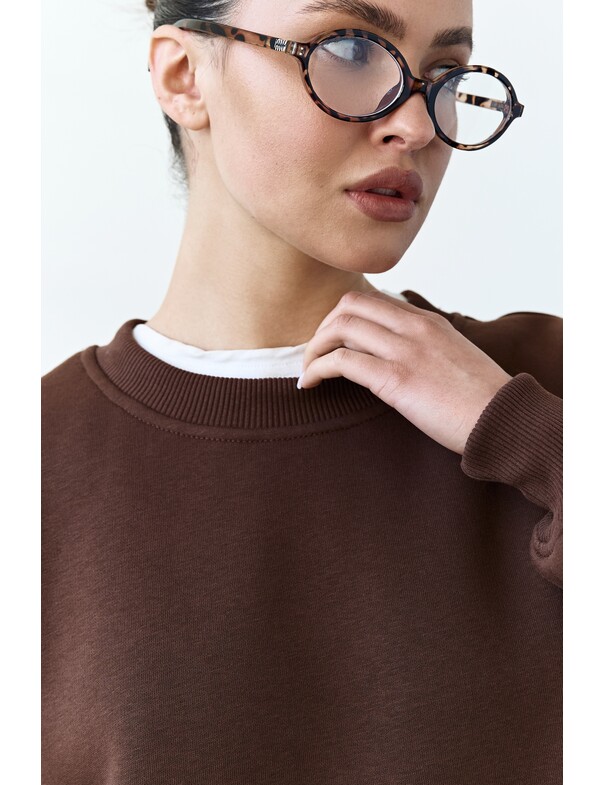 Унісекс світшот преміум зі стяжкою на флісі