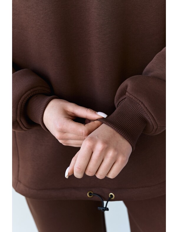 Унисекс свитшот премиум со стяжкой на флисе