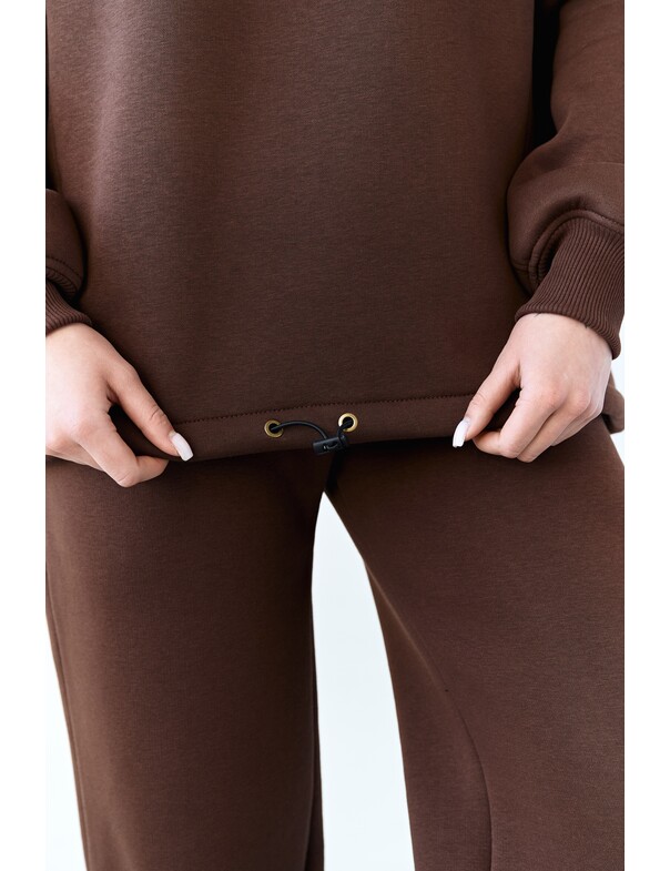 Унісекс світшот преміум зі стяжкою на флісі