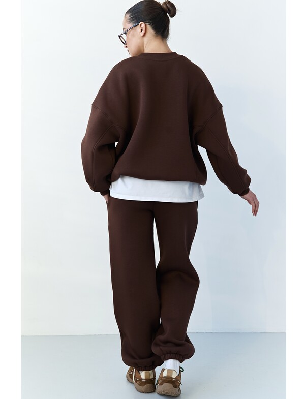 Унисекс джогеры оверсайз с начесом