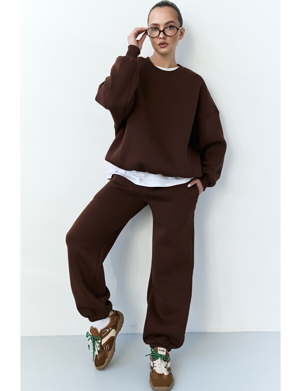 Унисекс джогеры оверсайз с начесом