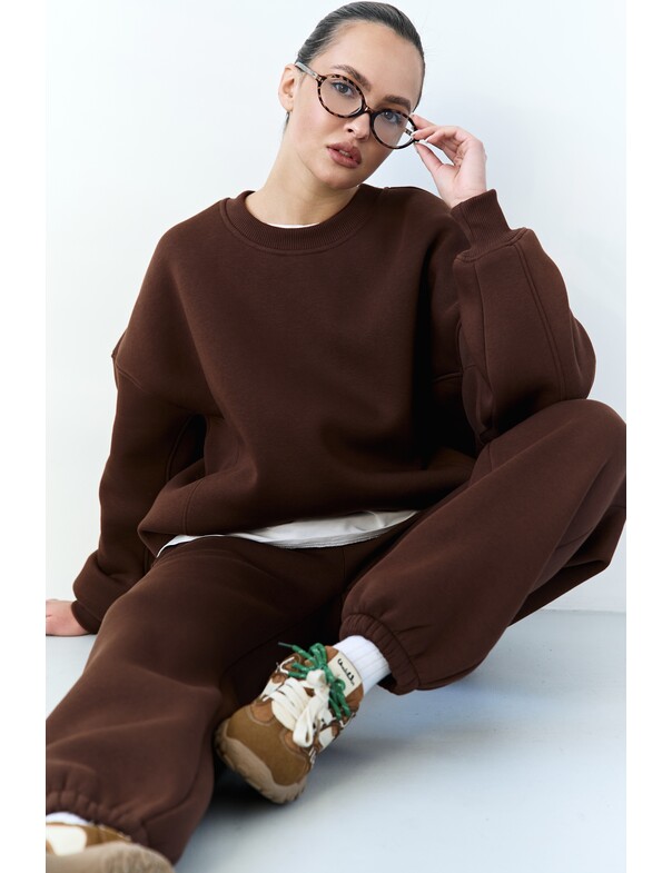 Унисекс джогеры оверсайз с начесом