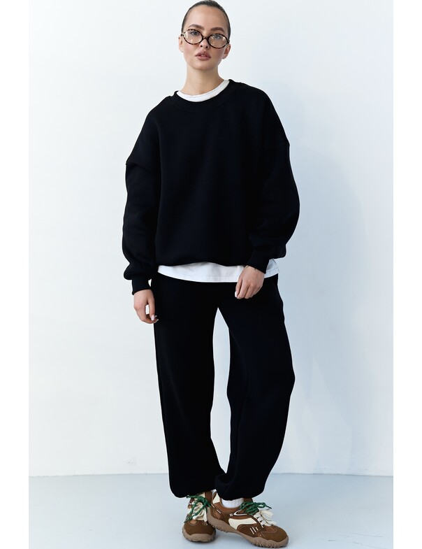 Унісекс світшот преміум зі стяжкою на флісі