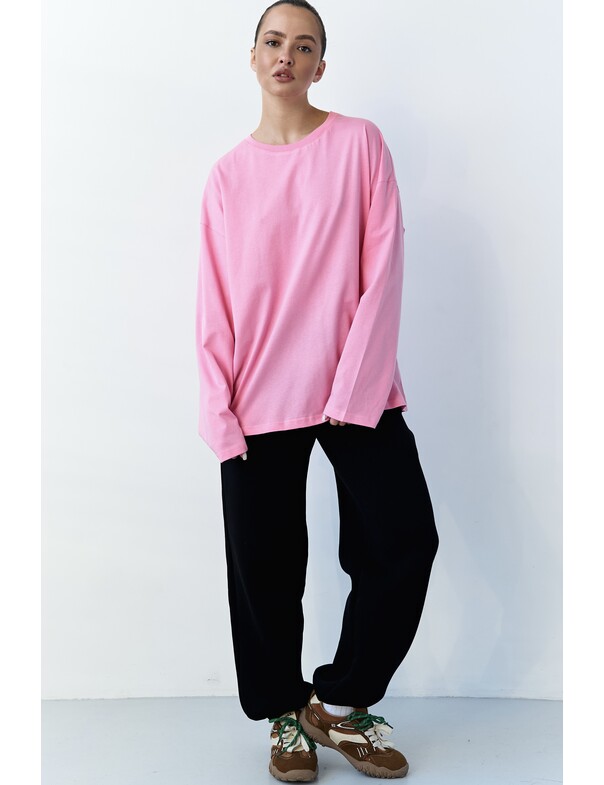 Унісекс лонгслів оверсайз котон