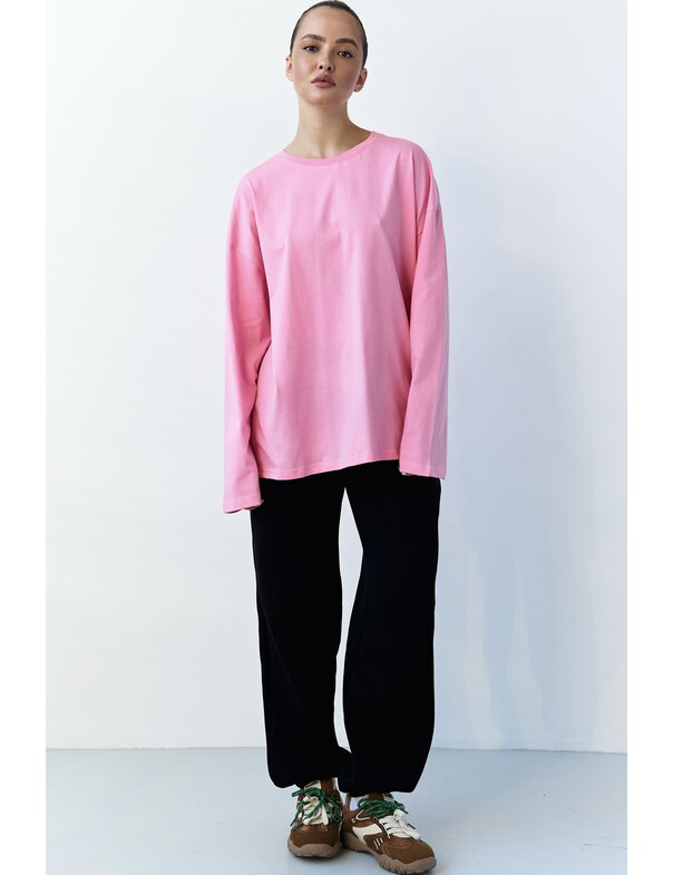 Унисекс лонгслив оверсайз коттон