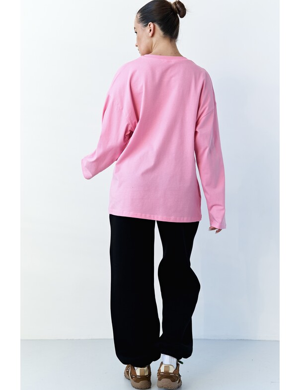 Унісекс лонгслів оверсайз котон