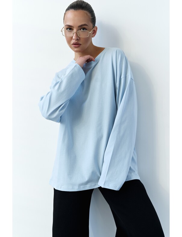 Унисекс лонгслив оверсайз коттон