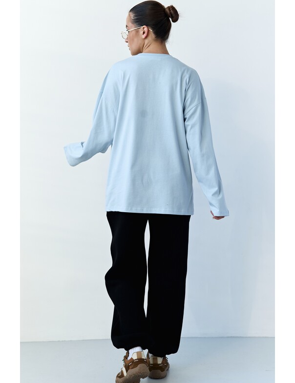 Унісекс лонгслів оверсайз котон