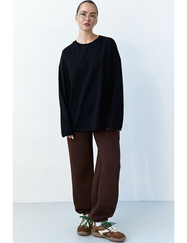 Унисекс лонгслив оверсайз коттон