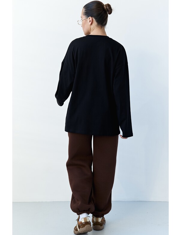 Унисекс лонгслив оверсайз коттон