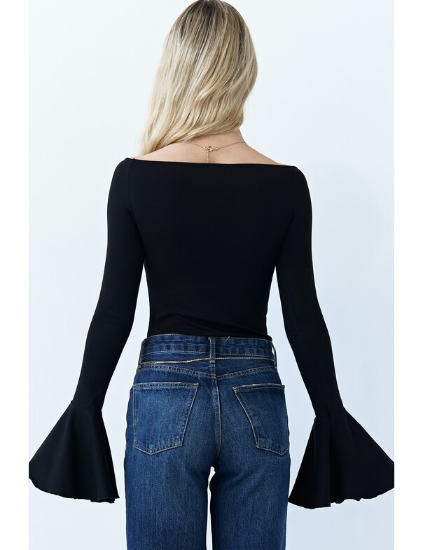 Лонгслів з воланами