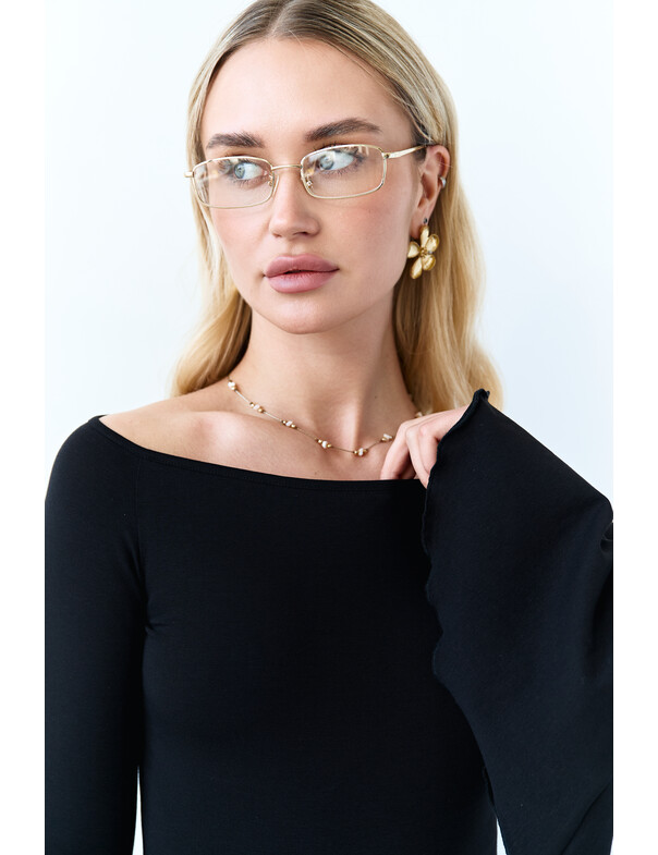 Лонгслив с воланами