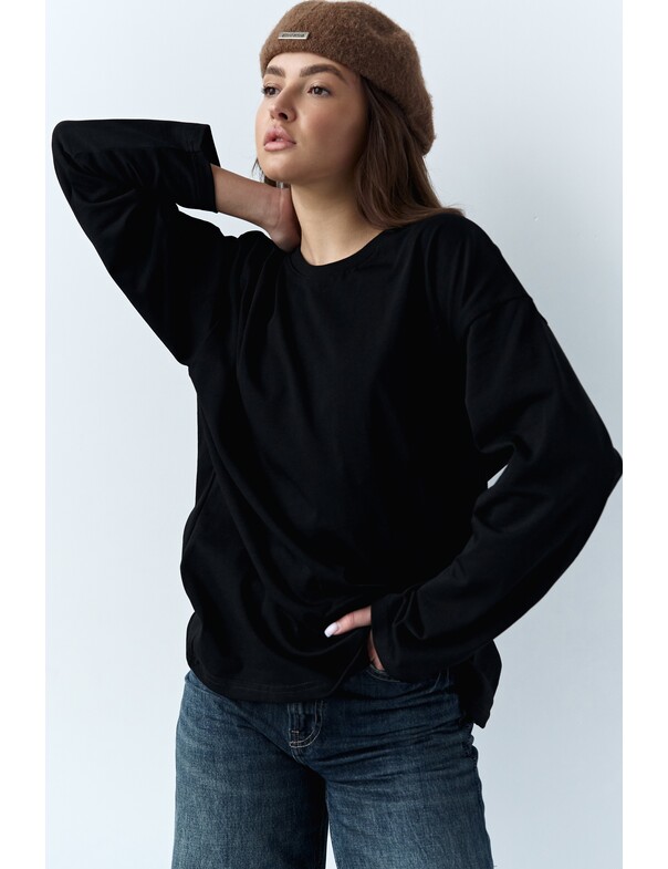 Лонгслив плотный оверсайз