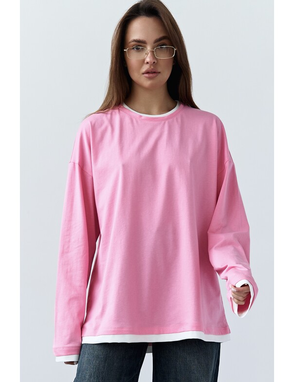 Лонгслив оверсайз двошаровий