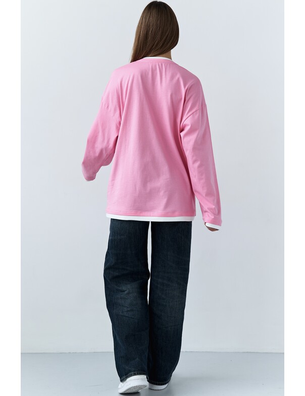 Лонгслив оверсайз двошаровий