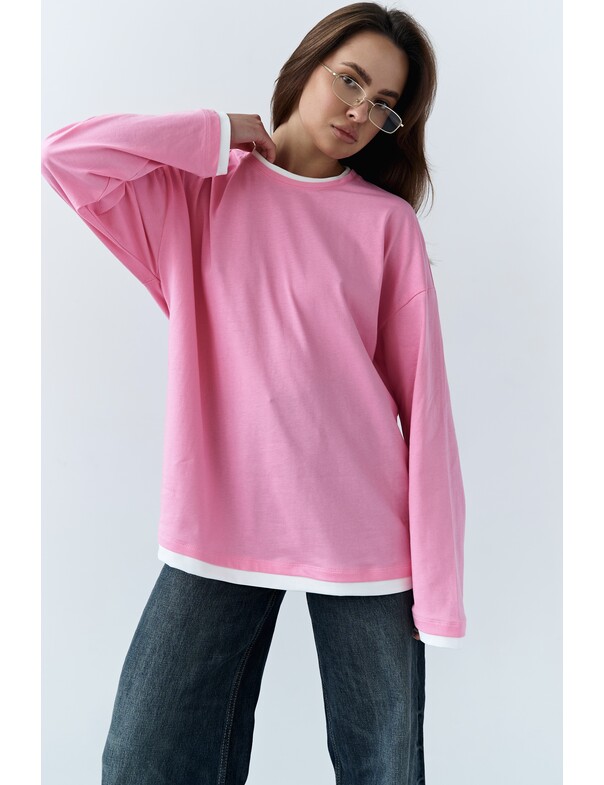 Лонгслив оверсайз двошаровий