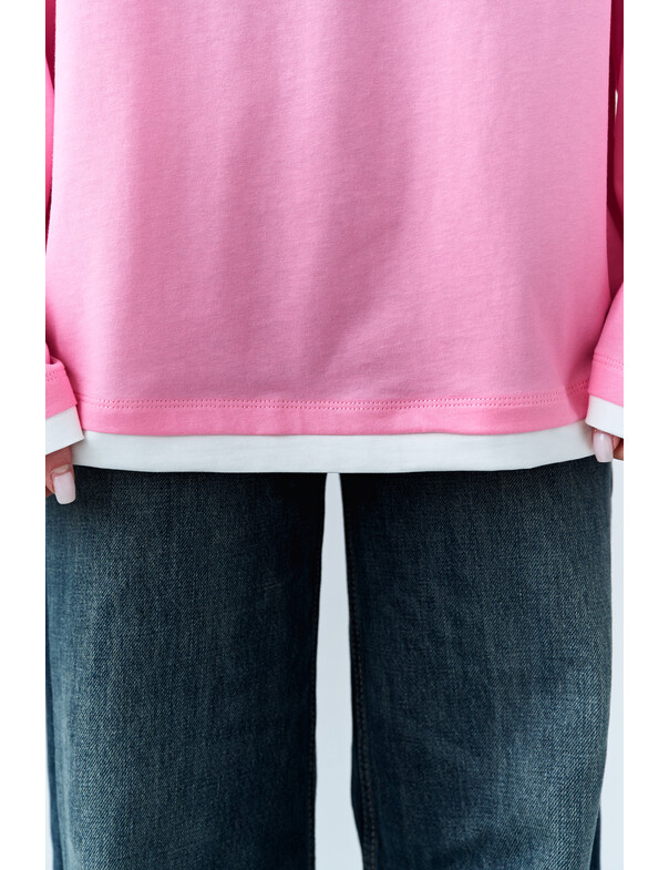 Лонгслив оверсайз двошаровий