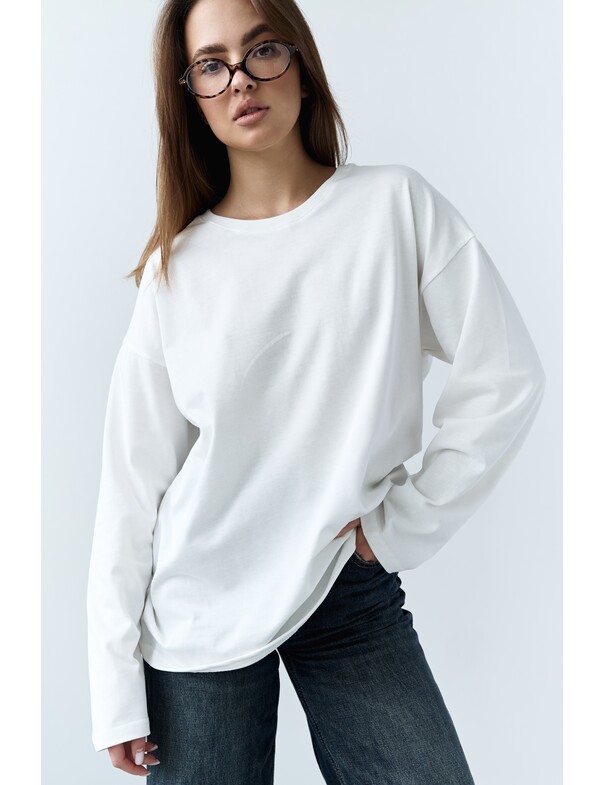 Лонгслив плотный оверсайз