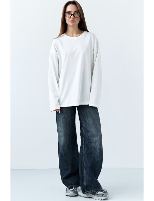 Лонгслив плотный оверсайз
