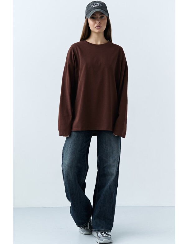 Лонгслив плотный оверсайз