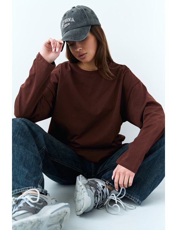 Лонгслив плотный оверсайз