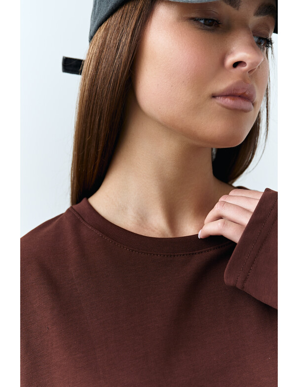 Лонгслив плотный оверсайз