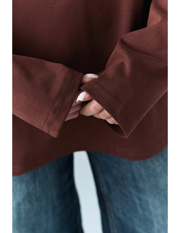 Лонгслив плотный оверсайз