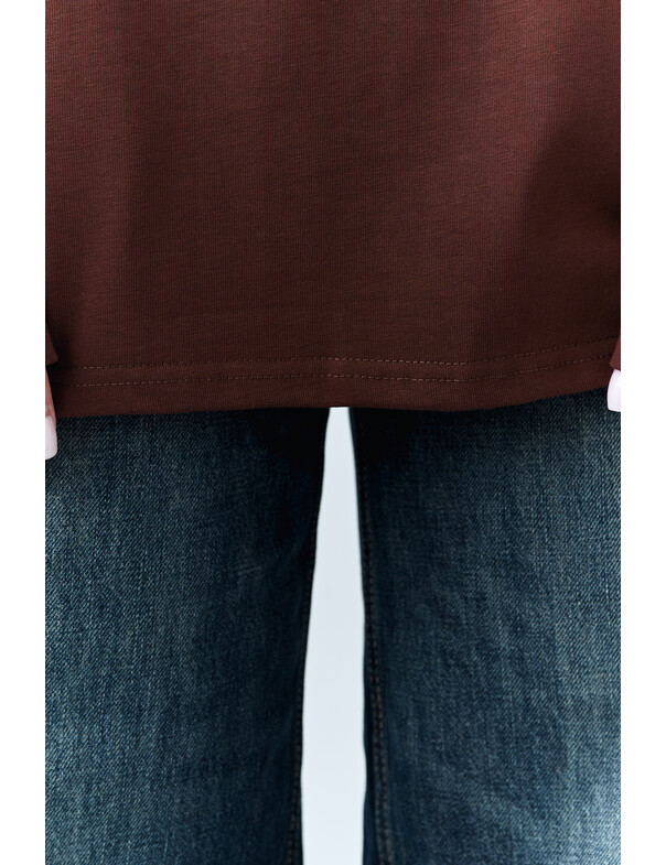 Лонгслив плотный оверсайз